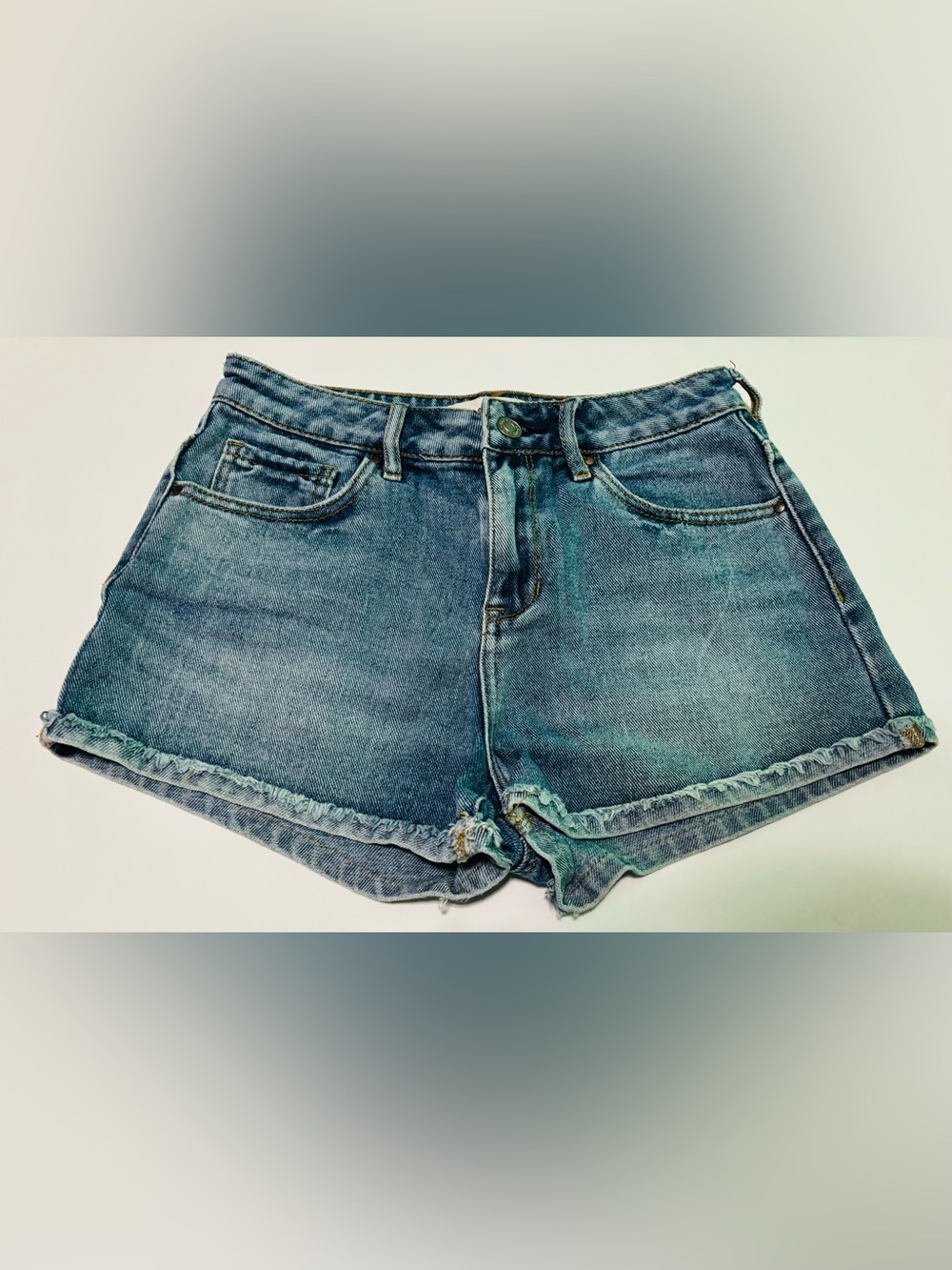 PacSun Women's Blue Distressed Denim Cutoff Shorts